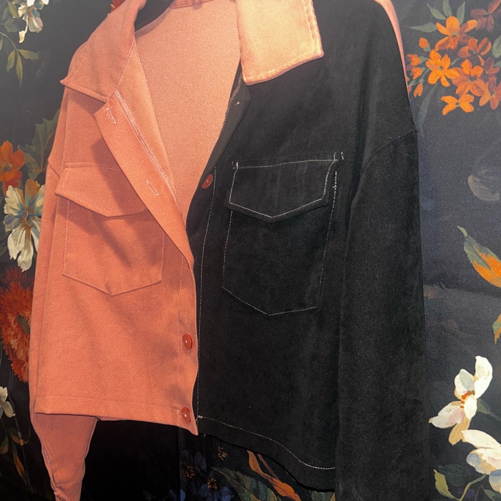 Stylish Black and Pink Women's Jacket